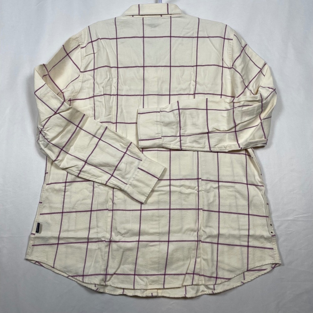 Patagonia Organic Cotton Fjord Flannel Shirt Woodland Natural XXL NWT MSRP $99 - Picture 9 of 11